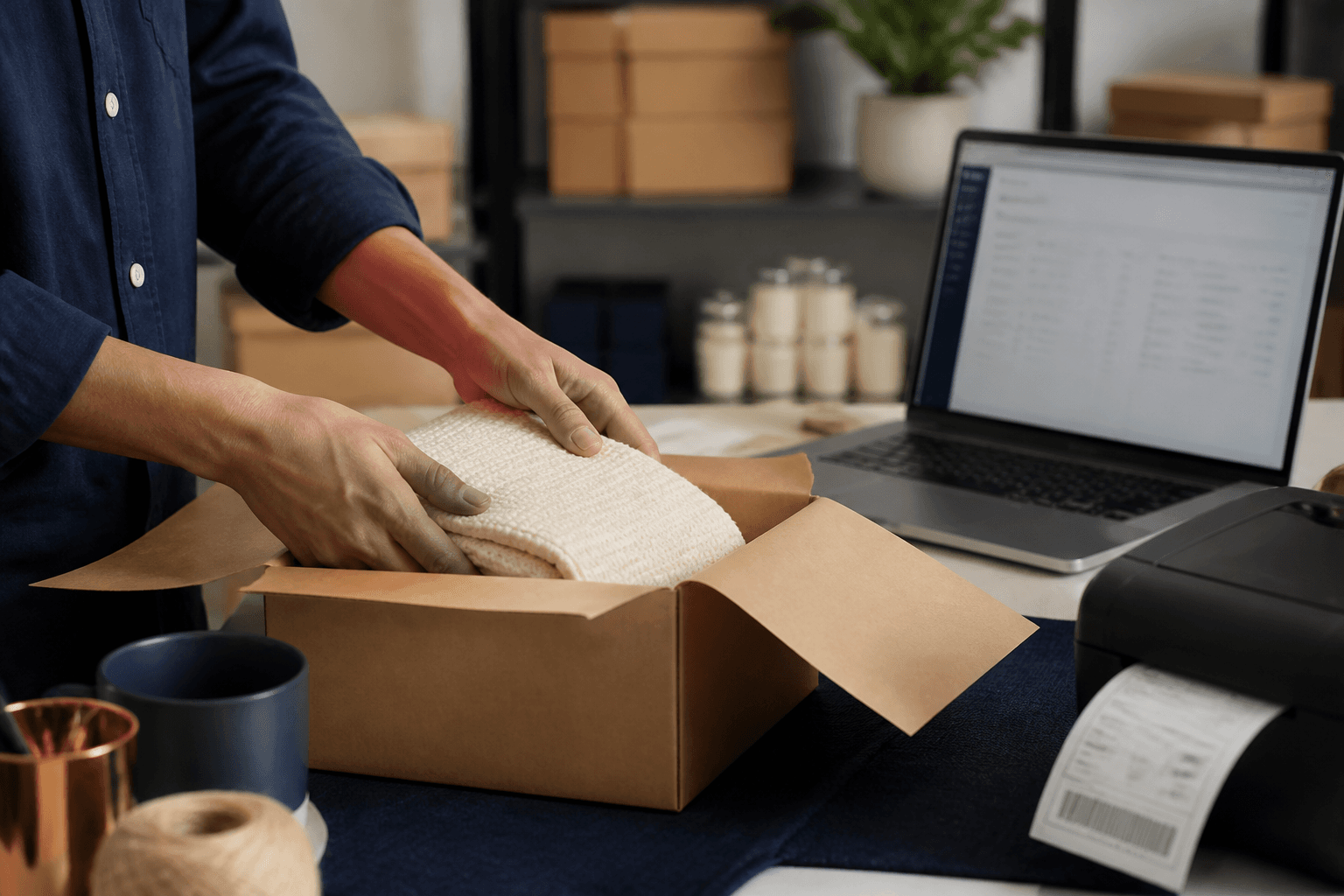 Small-business e-commerce order fulfillment