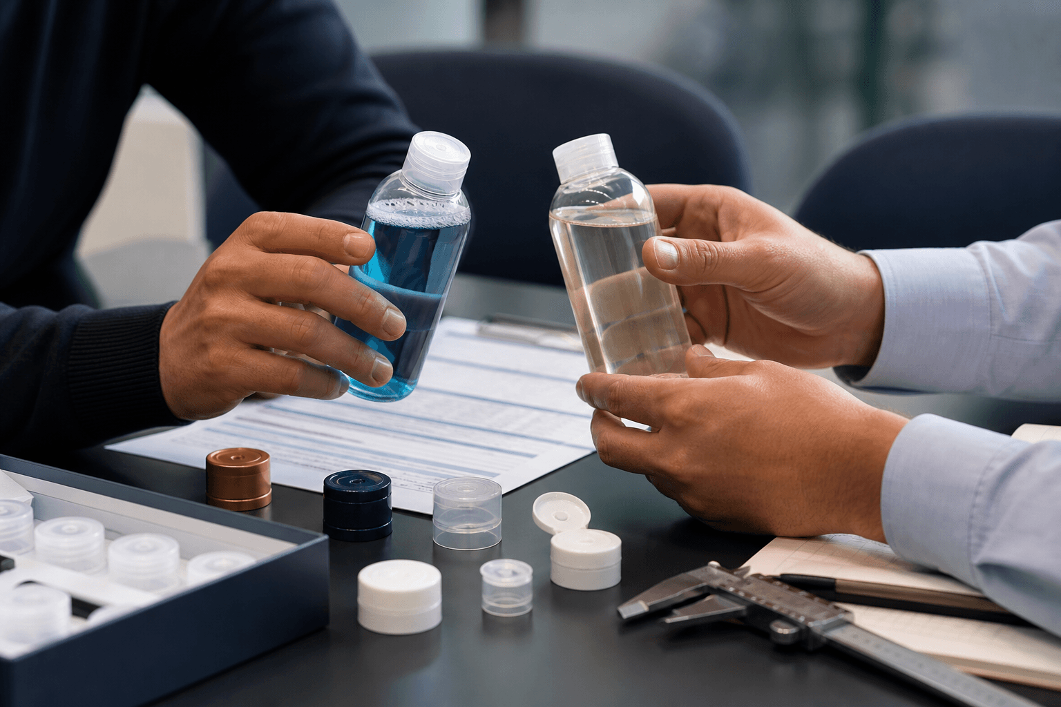 Supplier formula and closure sample review
